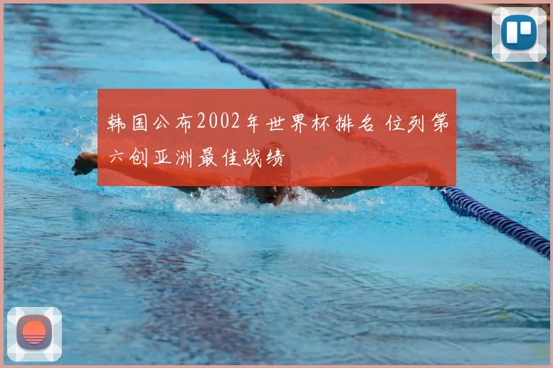 韩国公布2002年世界杯排名 位列第六创亚洲最佳战绩